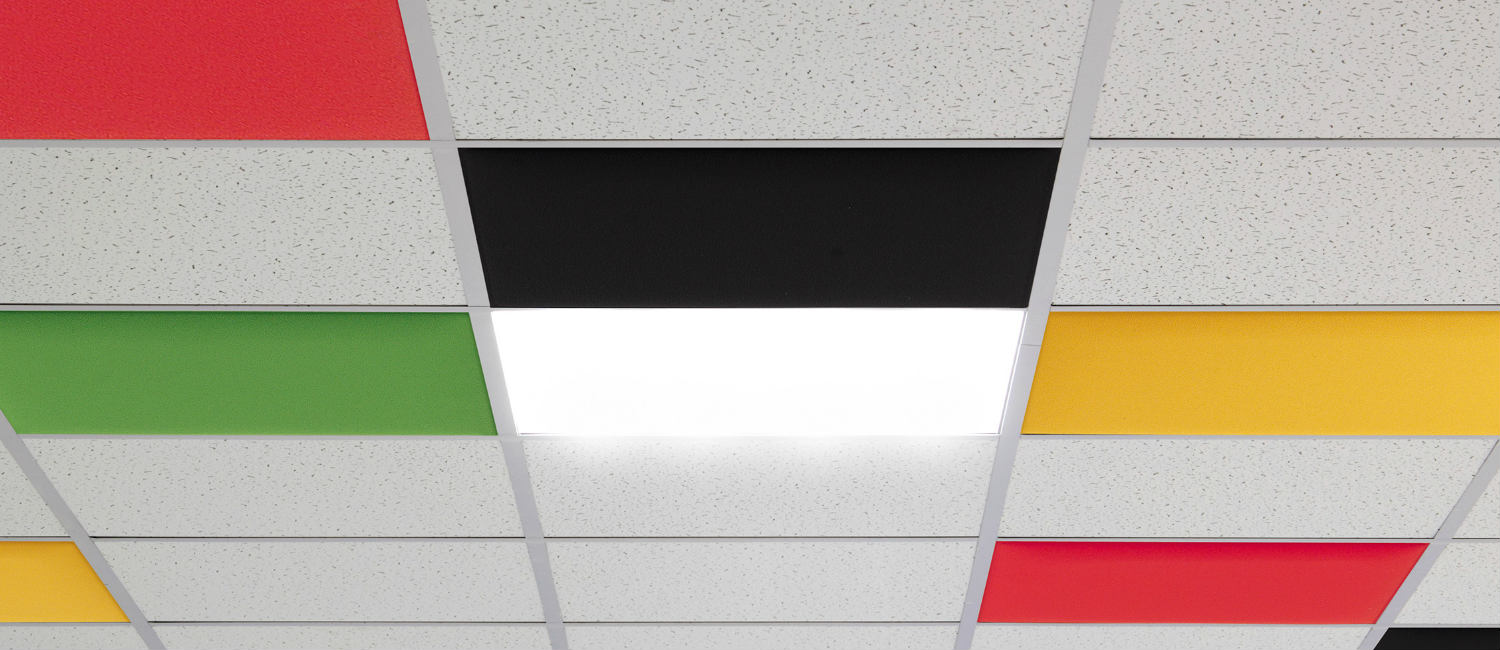 IN sound absorbing ceiling panels SATO