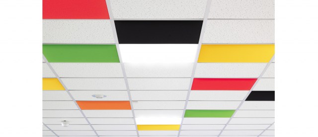 IN SOUND ABSORBING CEILING PANELS